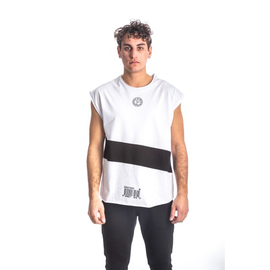 PACO&CO 213539 WHITE Αμάνικο T-shirt