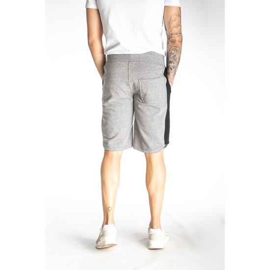 PACO&CO 213652 GREY Ανδρική Αθλητική Βαμβακερή βερμούδα