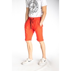 PACO&CO 213665 RED Ανδρική Αθλητική βερμούδα με μαύρες λεπτομέρειες