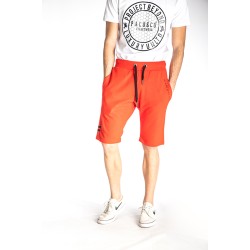 PACO&CO 213665 RED Ανδρική Αθλητική βερμούδα με μαύρες λεπτομέρειες