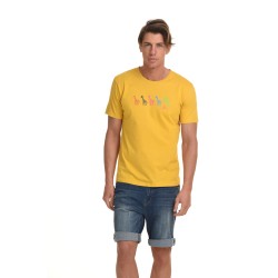 BISTON 45-206-025 YELLOW T-shirt Μπλούζα με τύπωμα