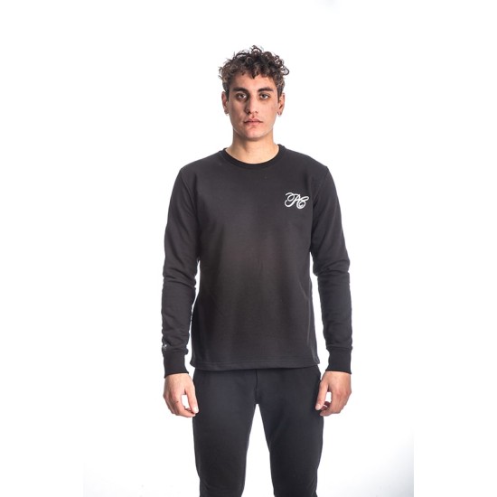 PACO&CO 218554 BLACK Μπλούζα μονόχρωμη με μακρύ μανίκι 