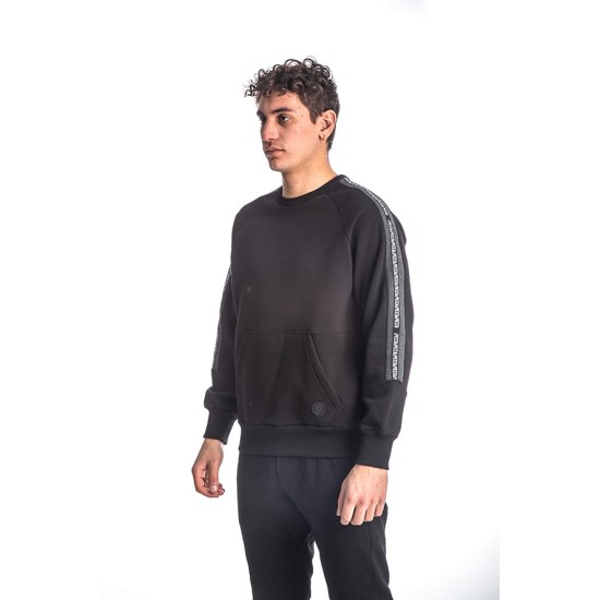 PACO&CO 218564 BLACK Ανδρικό φούτερ με τσέπη