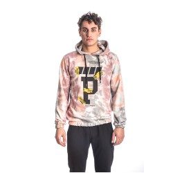 PACO&CO 218571 DUSTY PINK Ανδρικό φούτερ δίχρωμο με κουκούλα 