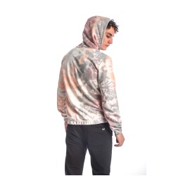 PACO&CO 218571 DUSTY PINK Ανδρικό φούτερ δίχρωμο με κουκούλα 