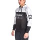PACO&CO 218573 BLACK-WHITE Ανδρικό λεπτό φούτερ με κουκούλα