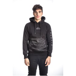 PACO&CO 218581 BLACK Ανδρικό φούτερ με κουκούλα