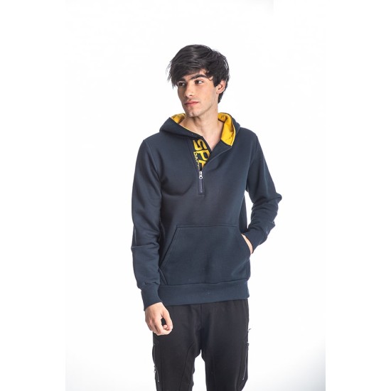 PACO&CO 218589 BLUE Ανδρικό φούτερ με κουκούλα