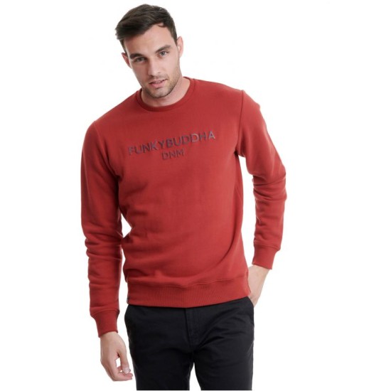 FUNKY BUDDHA FBM002-004-06 BRICK Ανδρικό φούτερ 