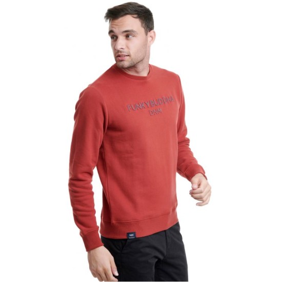 FUNKY BUDDHA FBM002-004-06 BRICK Ανδρικό φούτερ 