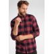 FUNKY BUDDHA FBM016-05219 RED Ανδρικό πουκάμισο καρό