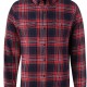 FUNKY BUDDHA FBM016-05219 RED Ανδρικό πουκάμισο καρό