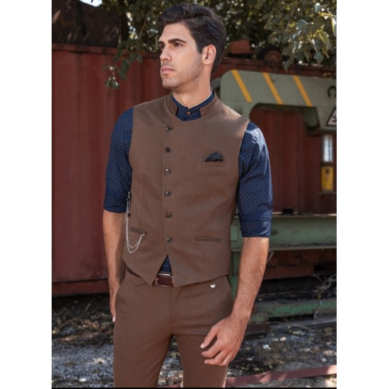 TRESOR 9453 SERGIUS CAMEL Γιλέκο 