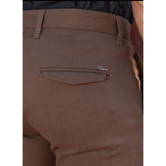 TRESOR 4453 SERGIUS CAMEL Ανδρικό Παντελόνι Κοστουμιού 