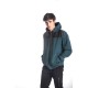 PACO&CO 218643 PETROL Ανδρική ζακέτα δίχρωμη με κουκούλα
