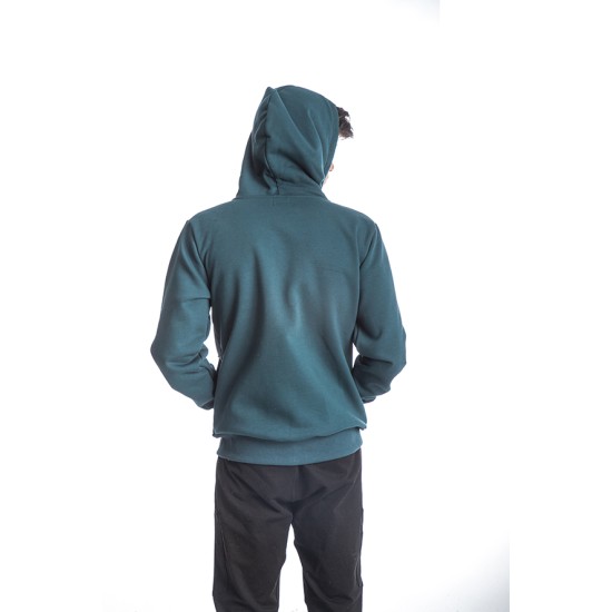 PACO&CO 218643 PETROL Ανδρική ζακέτα δίχρωμη με κουκούλα