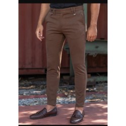 TRESOR 4453 SERGIUS CAMEL Ανδρικό Παντελόνι Κοστουμιού 