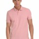 BISTON 45-206-004 PINK Μπλούζα Polo μονόχρωμη