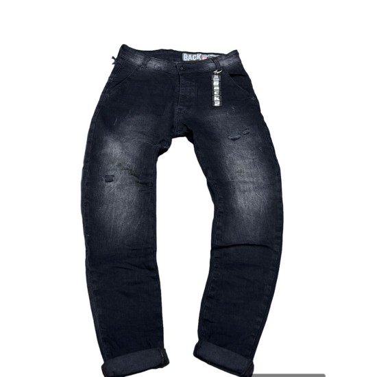 Ανδρικό jean παντελόνι Slim Fit BLACK Back2Jeans T11A