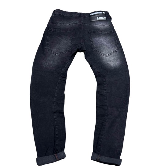 Ανδρικό jean παντελόνι Slim Fit BLACK Back2Jeans T11A