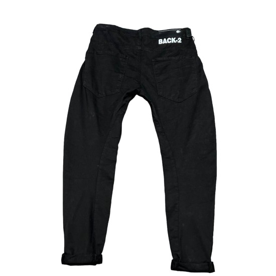 Ανδρικό βαμβακερό παντελόνι Street Fit Black Back2Jeans 