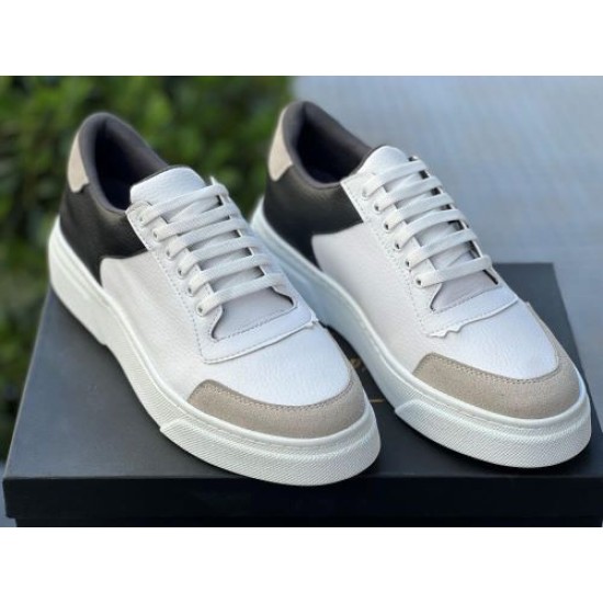 MARIO BALDINI 605-460 WHITE BEIGE BLACK Sneaker