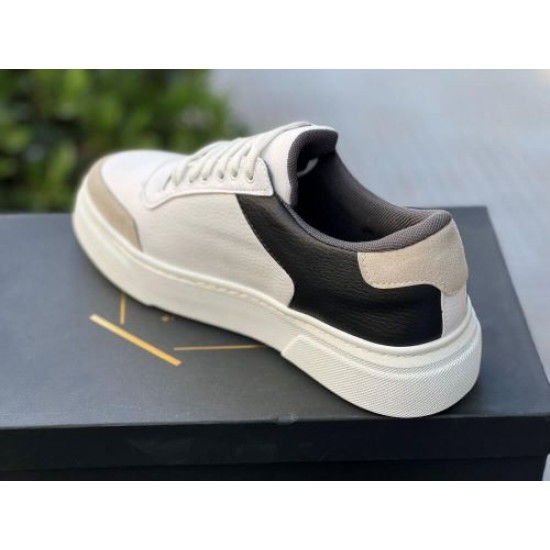 MARIO BALDINI 605-460 WHITE BEIGE BLACK Sneaker