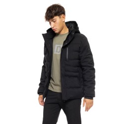 SPLENDID 50-201-010 BLACK ανδρικό κοντό μπουφάν με αποσπώμενη κουκούλα 