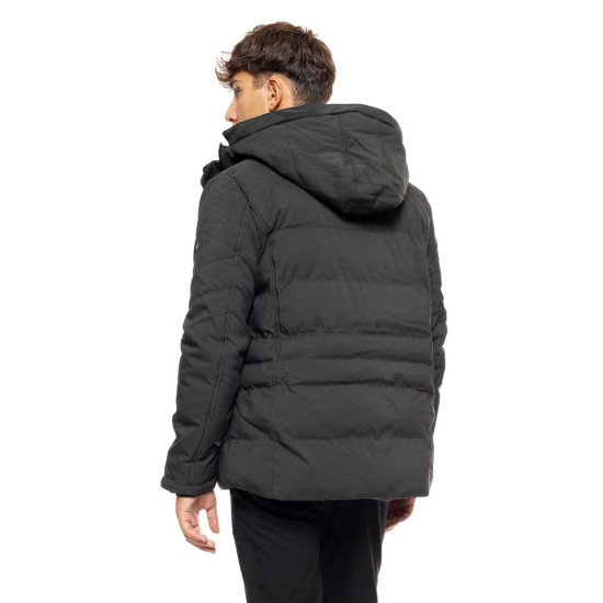 SPLENDID 50-201-010 DK GREEN ανδρικό κοντό μπουφάν με αποσπώμενη κουκούλα 