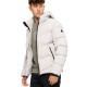 SPLENDID 50-201-031 LT GREY ανδρικό κοντό μπουφάν με ενσωματωμένη κουκούλα 