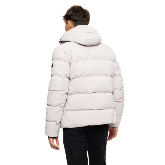 SPLENDID 50-201-031 LT GREY ανδρικό κοντό μπουφάν με ενσωματωμένη κουκούλα 