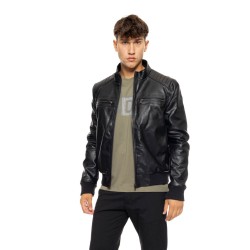 Splendid fashion ανδρικό κοντό πανωφόρι από δερματίνη 50-201-088 BLACK Splendid fashion ανδρικό κοντό πανωφόρι από δερματίνη 50-201-088 BLACK