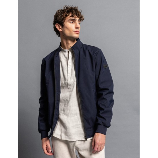 Biston fashion ανδρικό bomber πανωφόρι με γιακά 51-201-017 NAVY