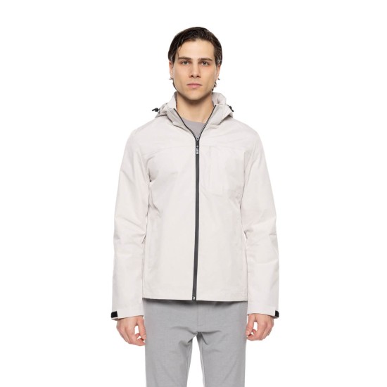 Biston fashion ανδρικό πανωφόρι με κουκούλα 51-201-026 ICE