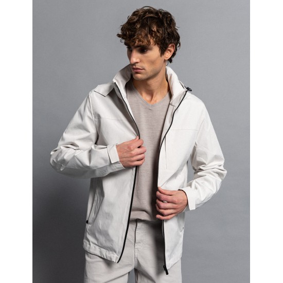 Biston fashion ανδρικό πανωφόρι με κουκούλα 51-201-026 ICE