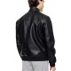 Biston 51-201-018 BLACK ανδρικό bomber πανωφόρι από δερματίνη 
