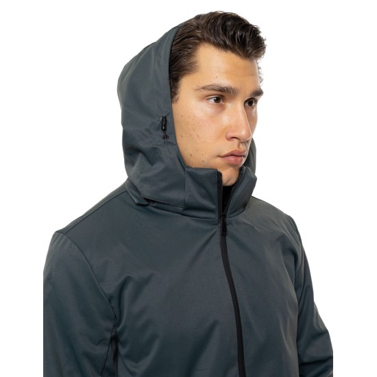 BISTON 54-201-051DK GREEN Ανδρικό κοντό μπουφάν με κουκούλα δυο τεμαχίων