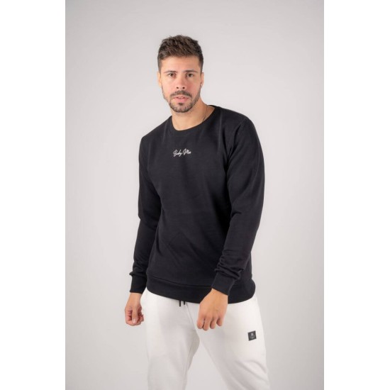 BODY MAX W4000 BLACK Ανδρικό φούτερ με λογότυπο 