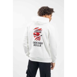 Ανδρικό φούτερ με κουκο΄ύλα BODY MAX Chicago Bulls White