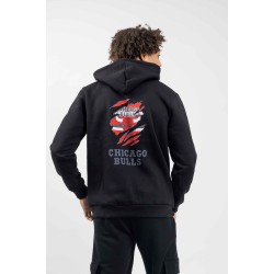 Ανδρικό φούτερ με κουκο΄ύλα BODY MAX Chicago Bulls Black