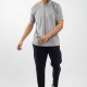 Ανδρικό T-Shirt Βελούδο BODY MAX PR-9005 GREY 