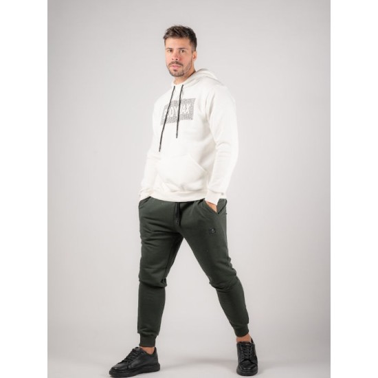 BODY MAX W6002 WHITE Ανδρικό φούτερ