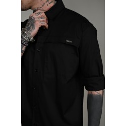 BODY MAX PR-9024 BLACK Πουκάμισο με 2 τσέπες