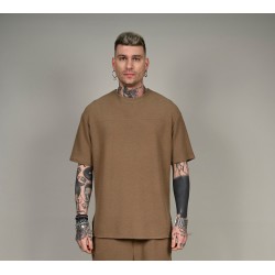 BODY MAX PR-9010 BROWN T-SHIRT Oversized relaxed fit