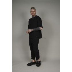 BODY MAX PR-9022 BLACK T-SHIRT OVERSIZED 