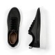 Ανδρικά Δερμάτινα Μαύρα Sneakers με Λευκή Σόλα 2331 Black