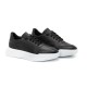 FENOMILANO Ανδρικά Δερμάτινα Δίπατα Sneakers 2504 Black