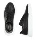 FENOMILANO Ανδρικά Δερμάτινα Δίπατα Sneakers 2504 Black