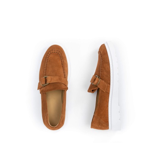 FENOMILANO 1928-2 TABA Ανδρικά Suede Leather Loafers 