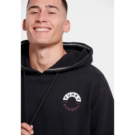 FUNKY BUDDHA FBM006-032-06 BLACK Ανδρικό Φούτερ